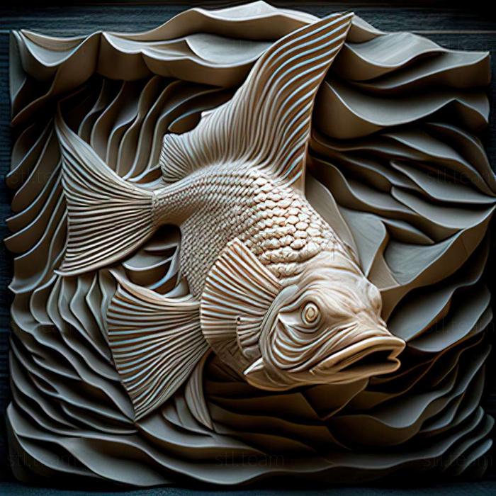 3D model Ancistrus claro fish (STL)